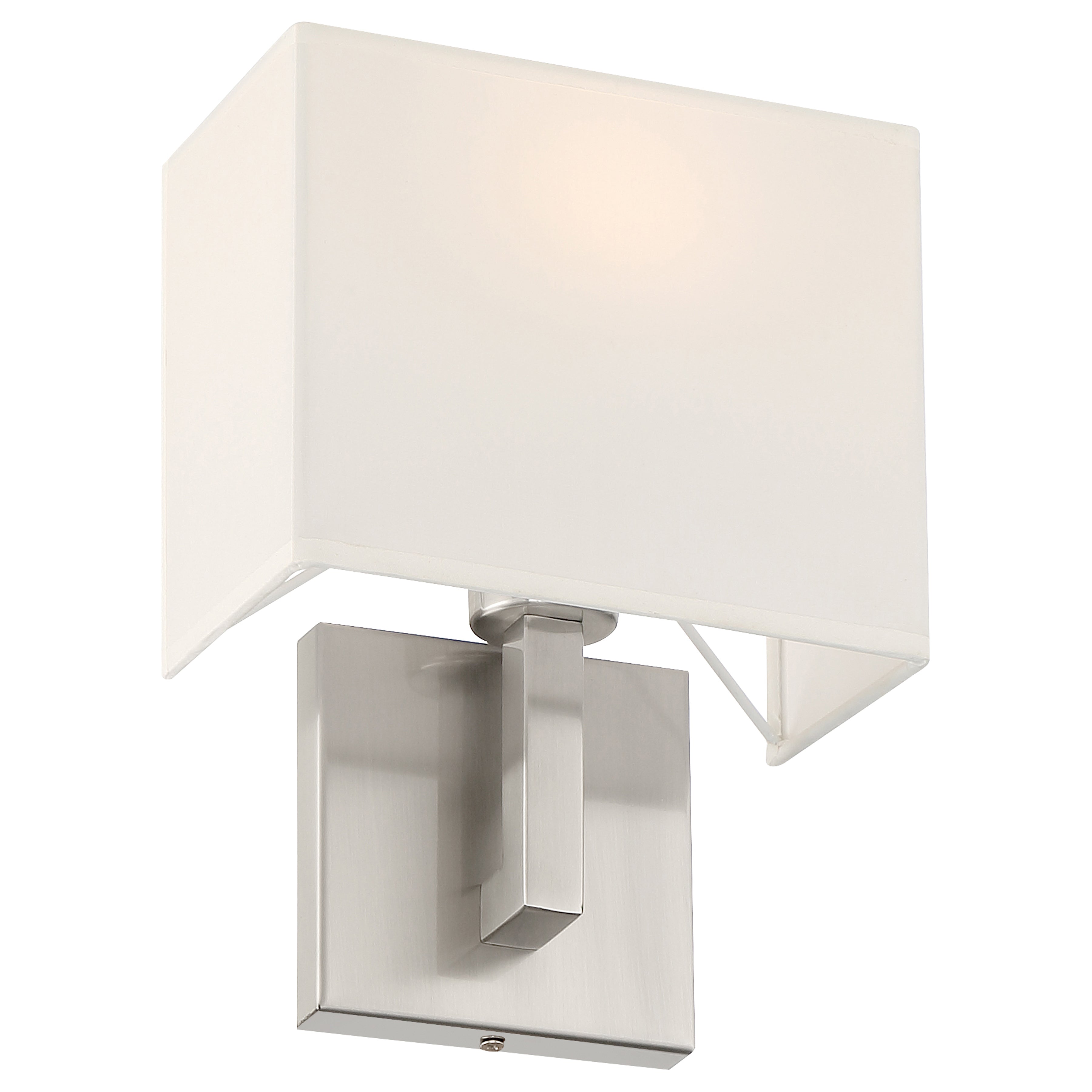 brushed steel 1 light led wall sconce