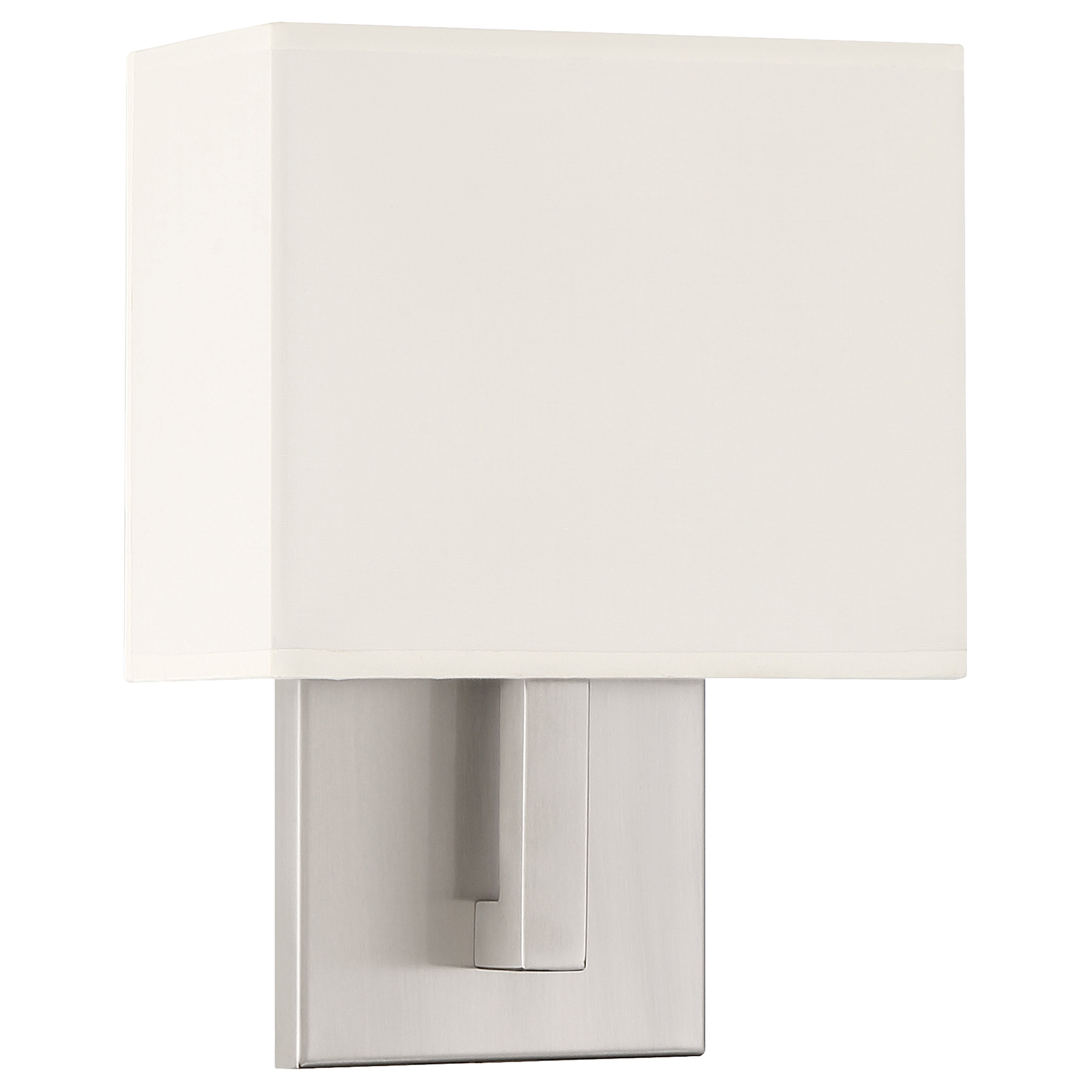 brushed steel 1 light led wall sconce