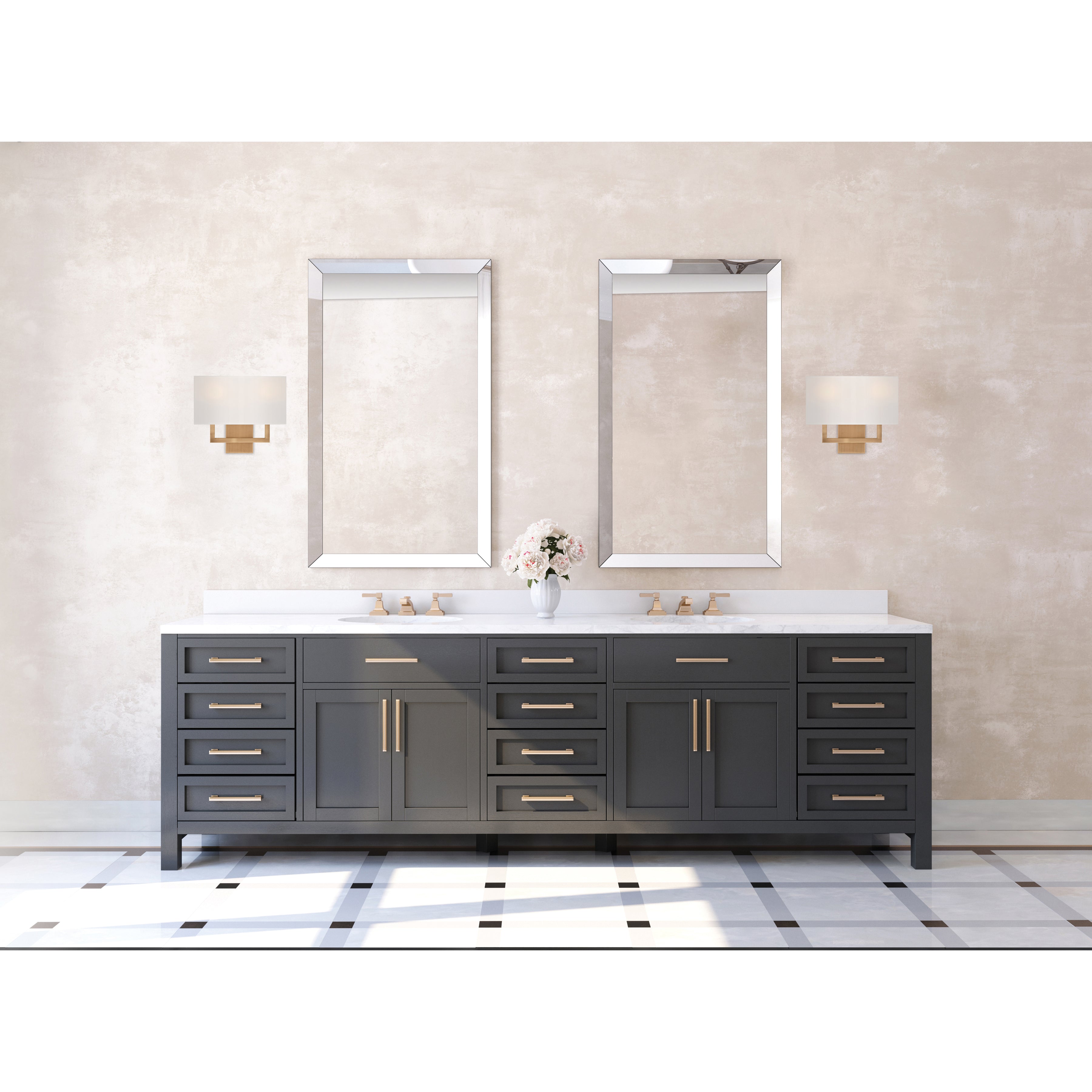 brushed steel 2 light led wall sconce