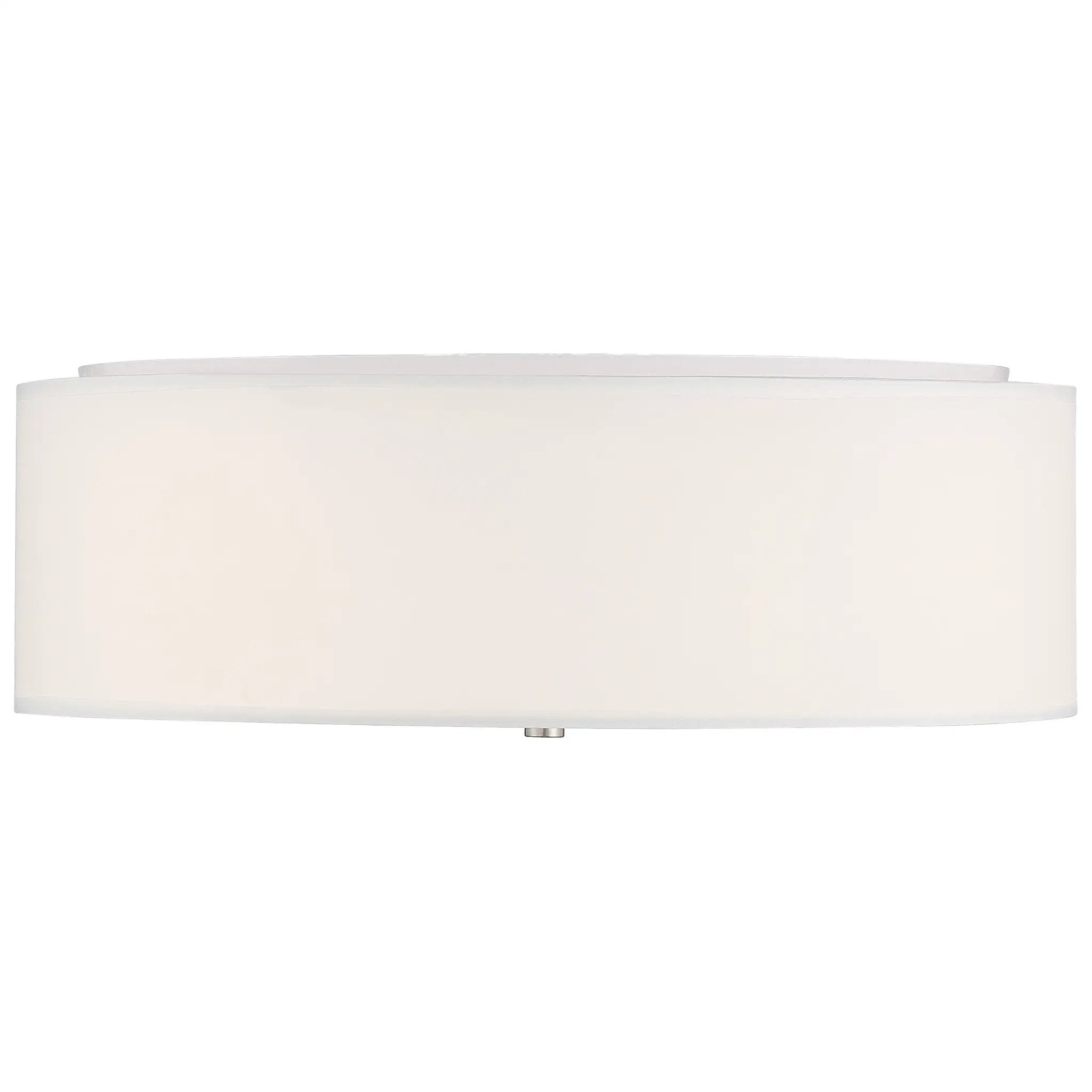 brushed steel led flush mount