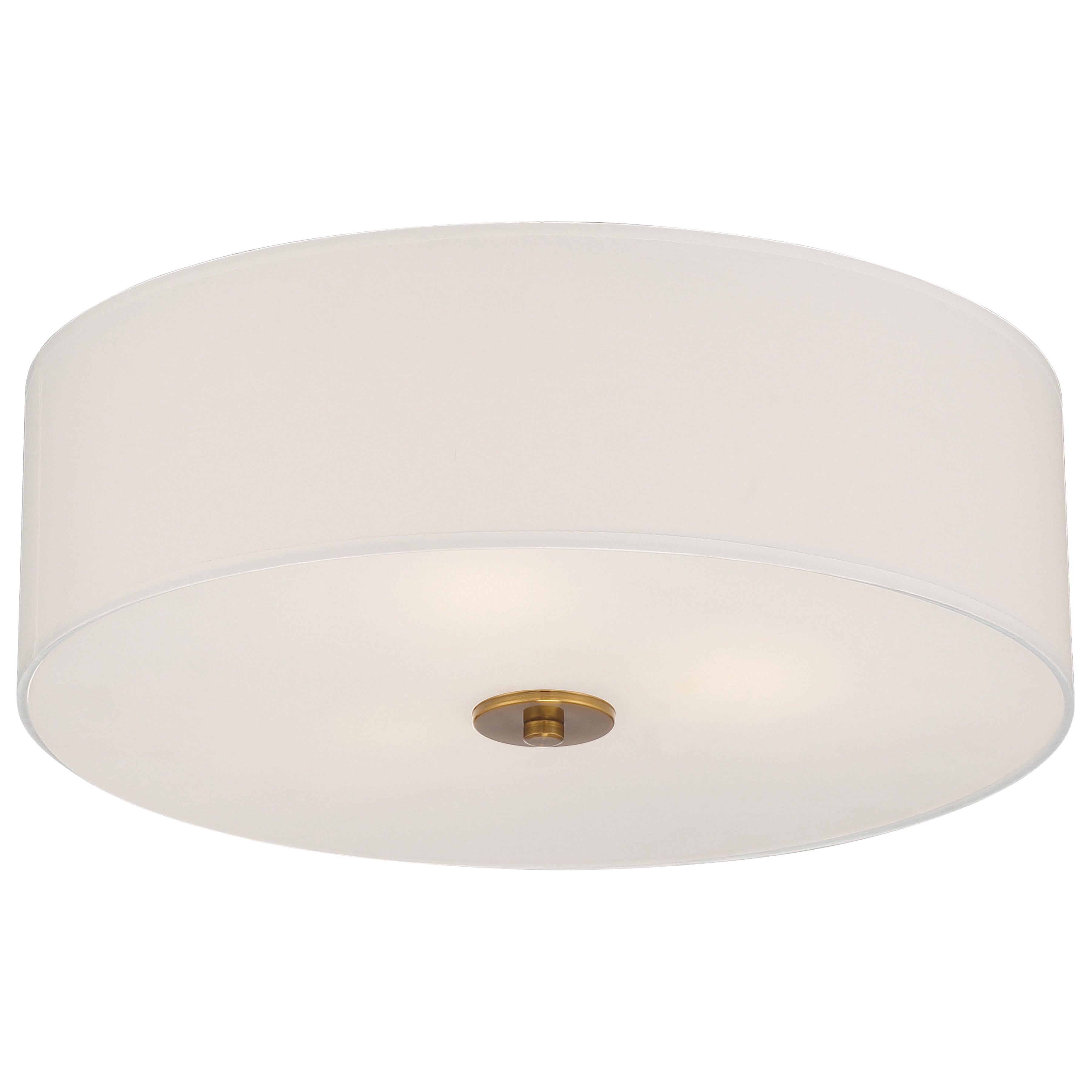 brushed steel led flush mount