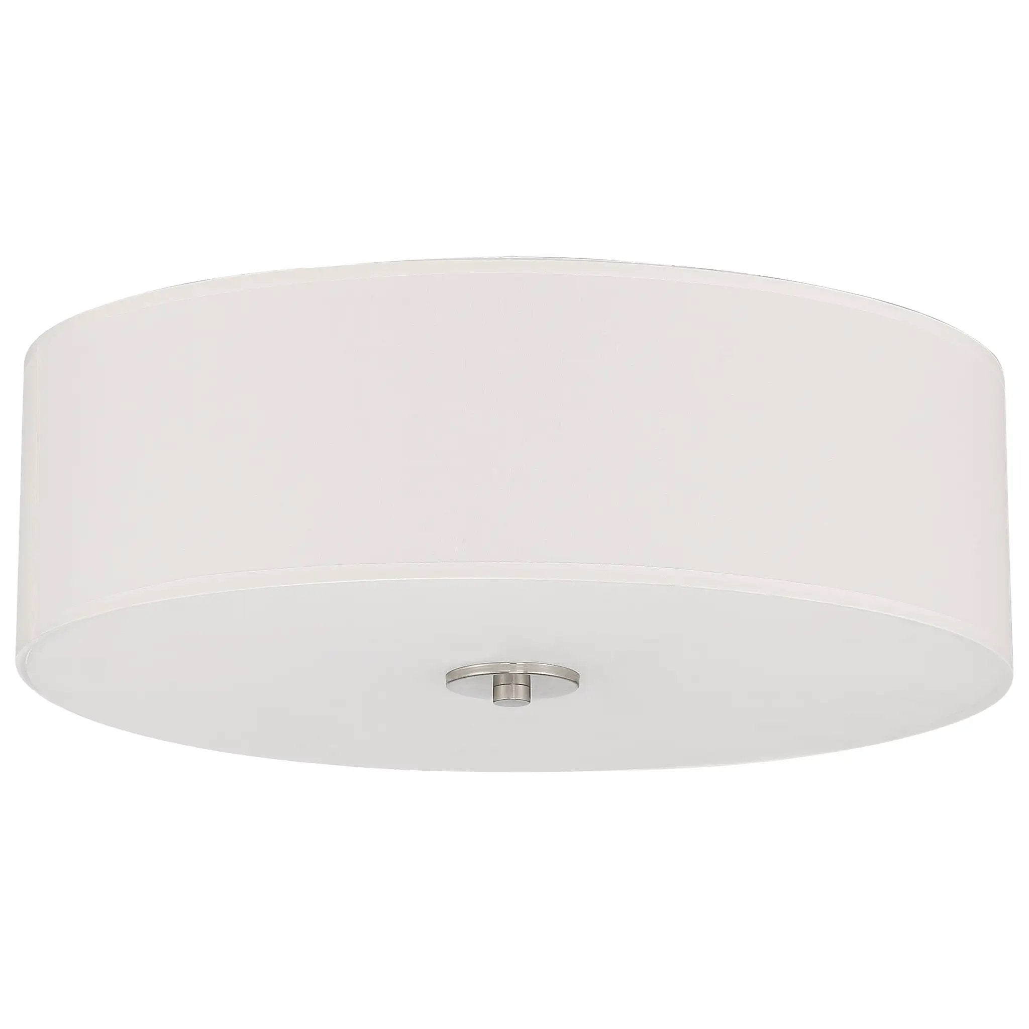 brushed steel led flush mount