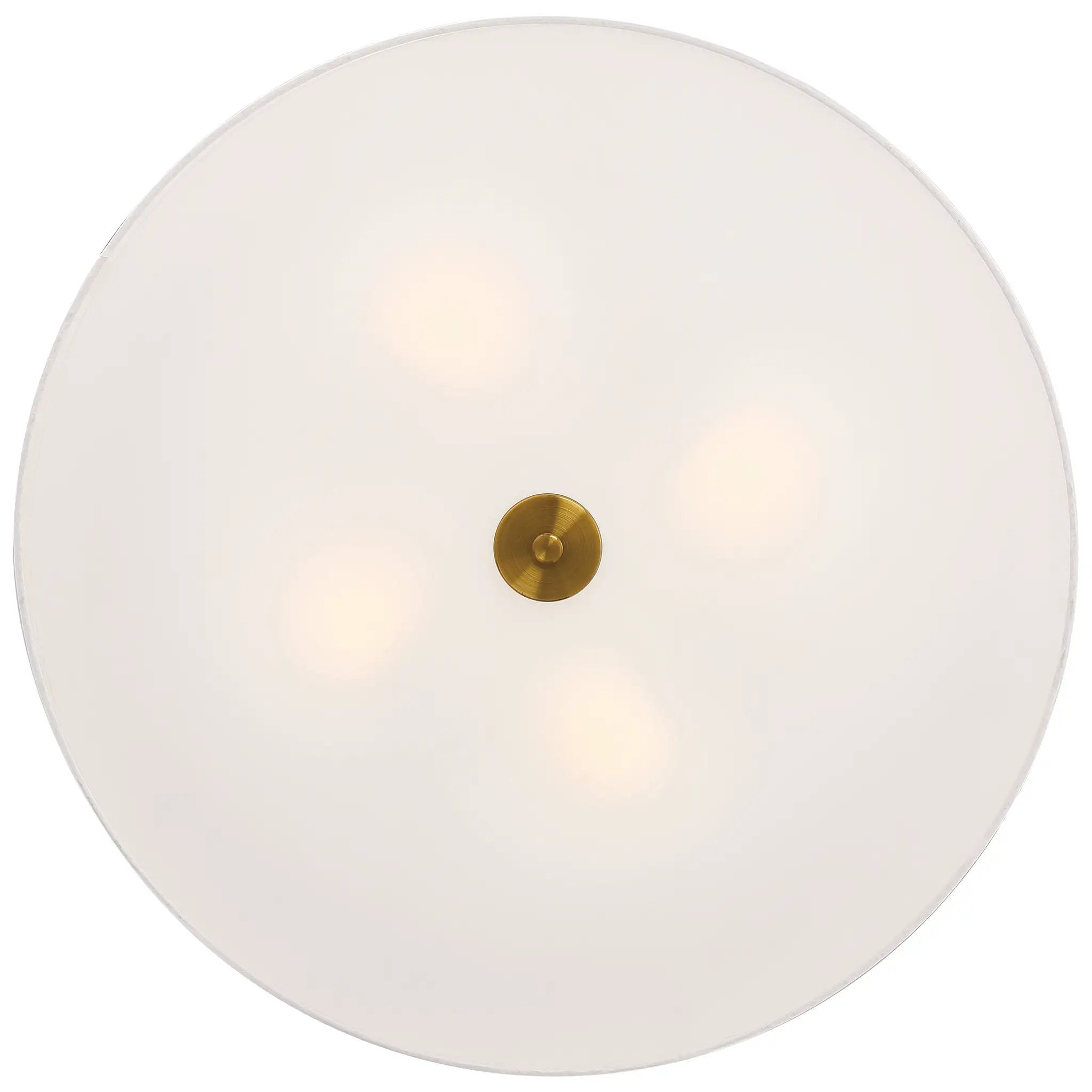 antique brushed brass led flush mount