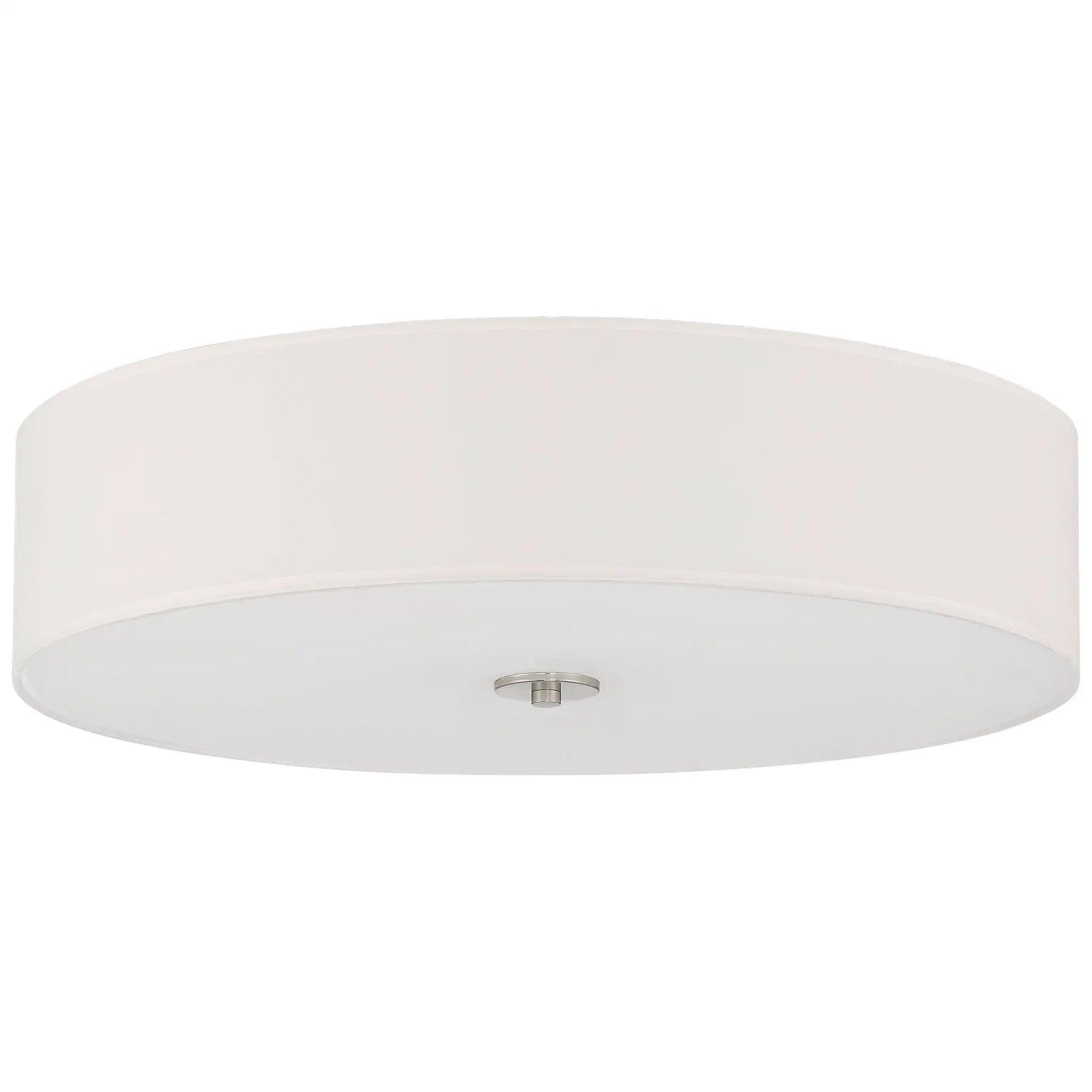 brushed steel led flush mount