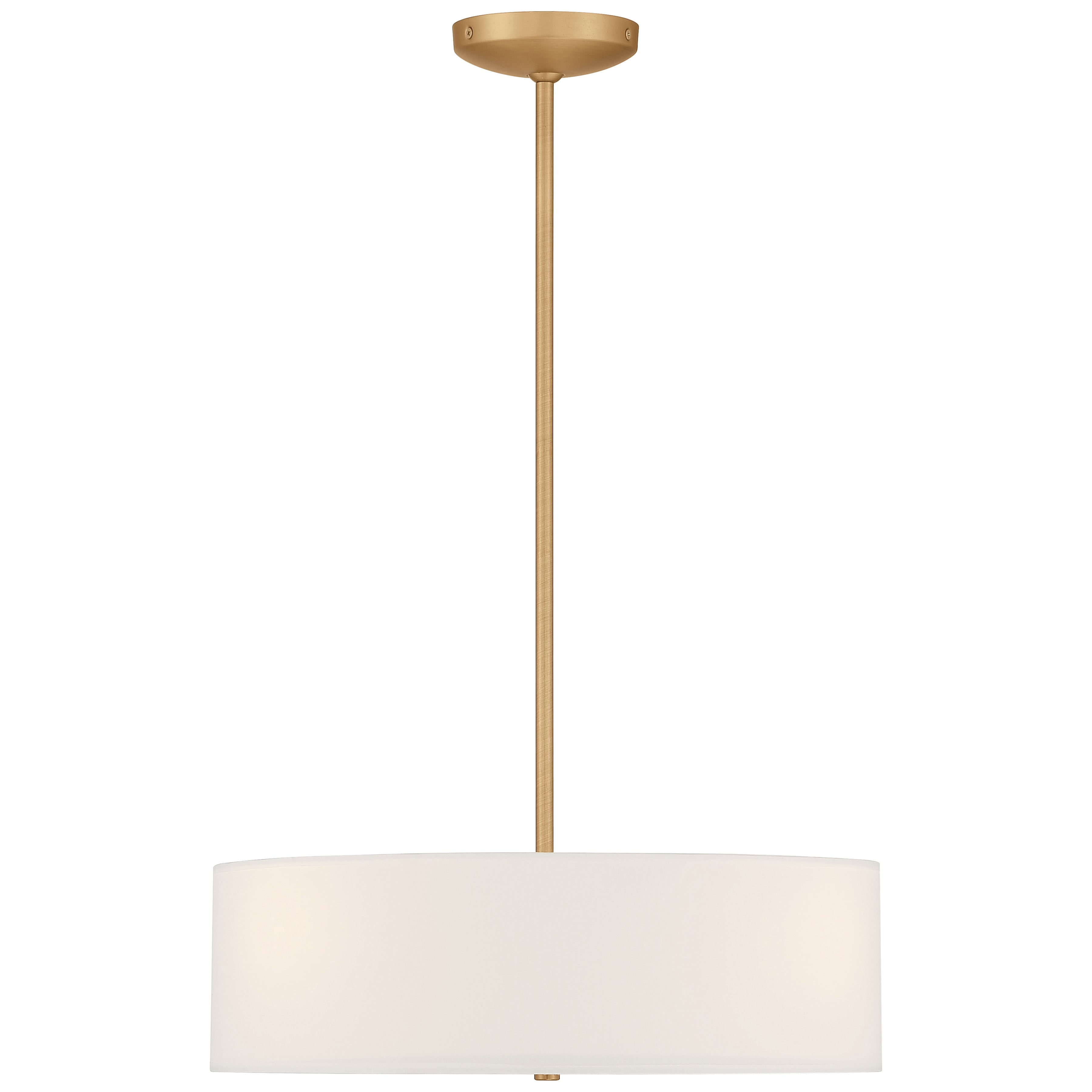antique brushed brass led pendant