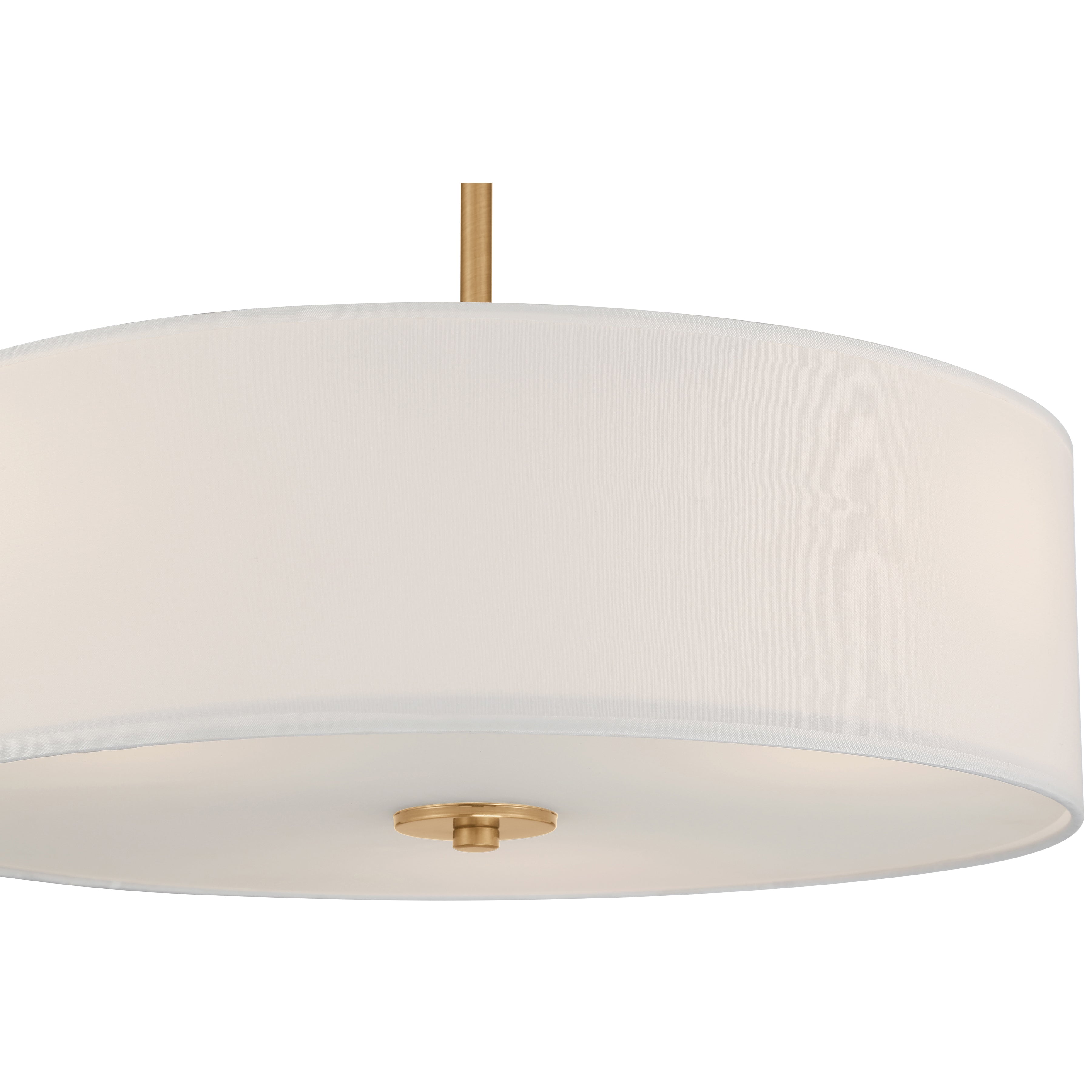 antique brushed brass led pendant