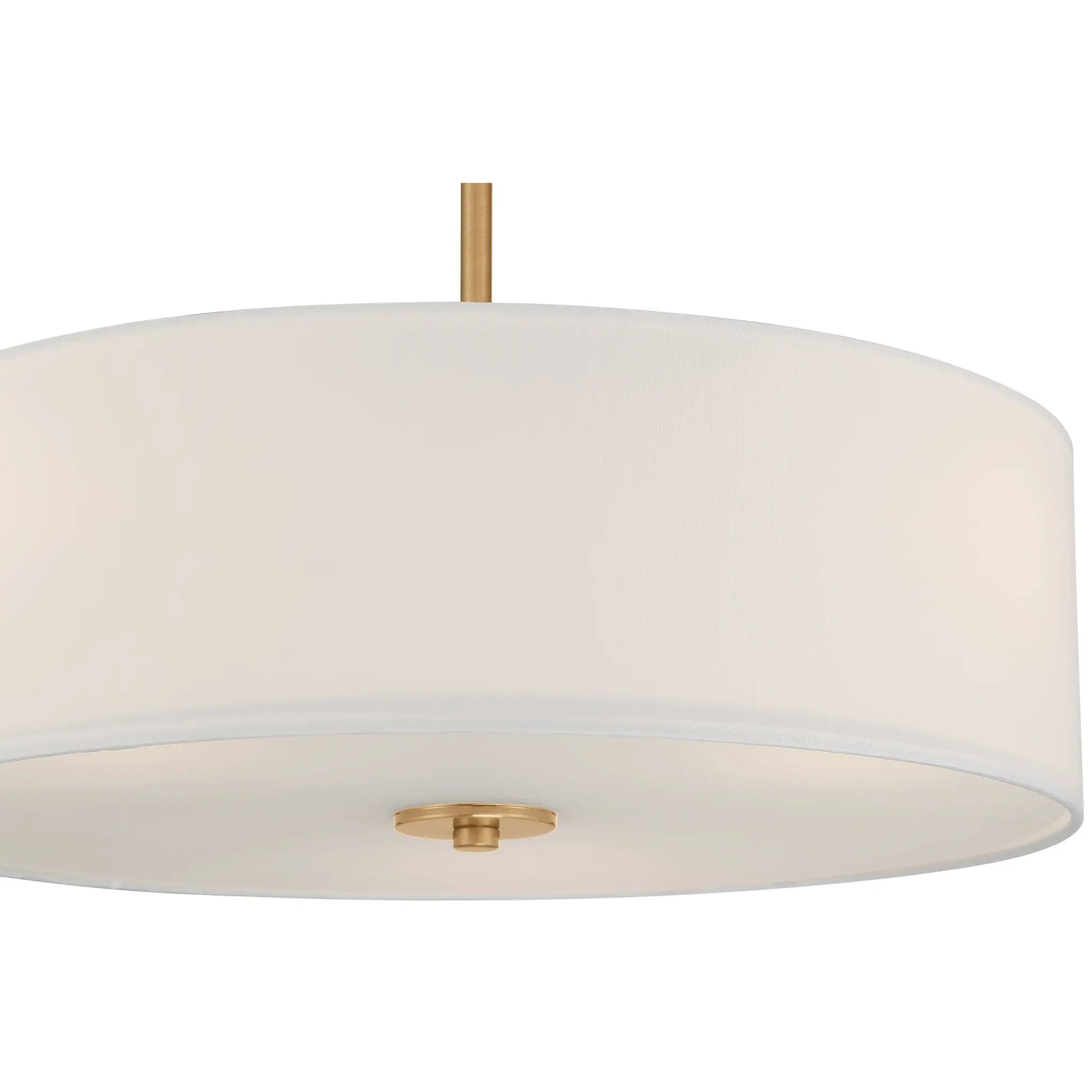 antique brushed brass led pendant