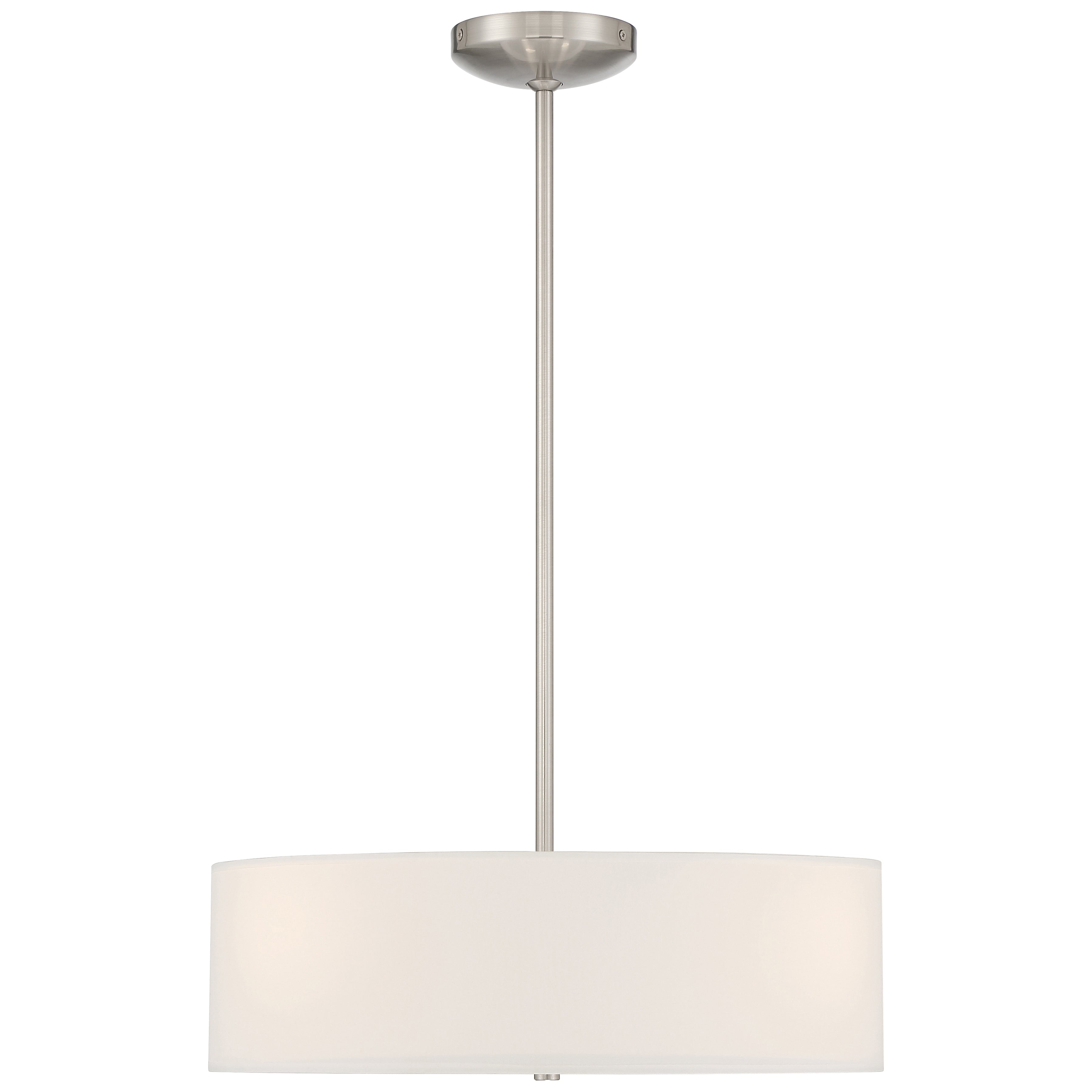 brushed steel led pendant
