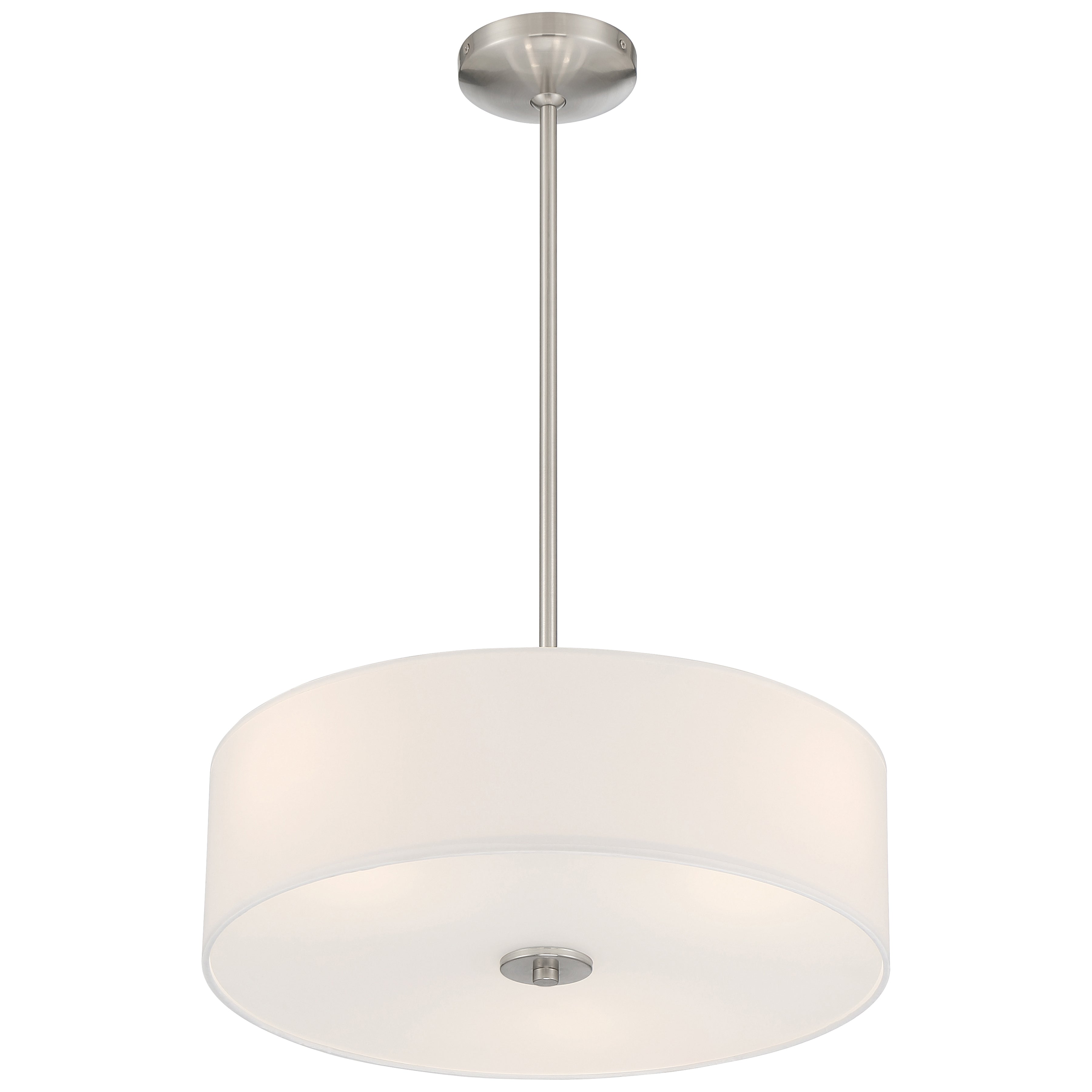 brushed steel led pendant