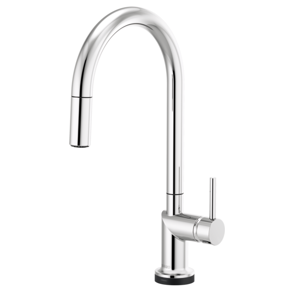 chrome pull-down faucet
