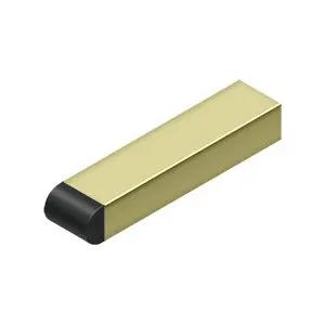 Deltana 4" Solid Brass Contemporary Half-Cylinder Tip Baseboard Bumper by Deltana