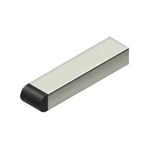 Deltana 4" Solid Brass Contemporary Half-Cylinder Tip Baseboard Bumper by Deltana