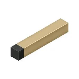 Deltana 4" Solid Brass Modern Square Baseboard Bumper by Deltana