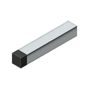 polished chrome baseboard bumper