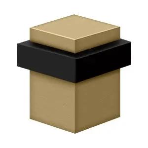 Deltana Square Universal Floor Bumper 2-1/2", Solid Brass by Deltana