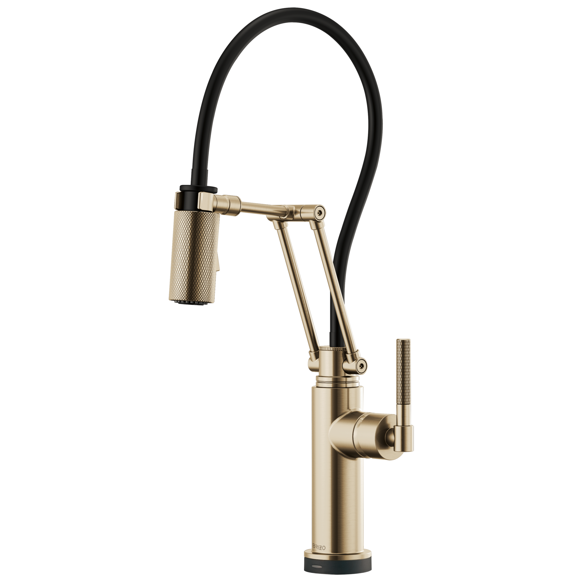 Brizo Litze Smart Touch Articulating Kitchen Faucet with Knurled Handle by Brizo