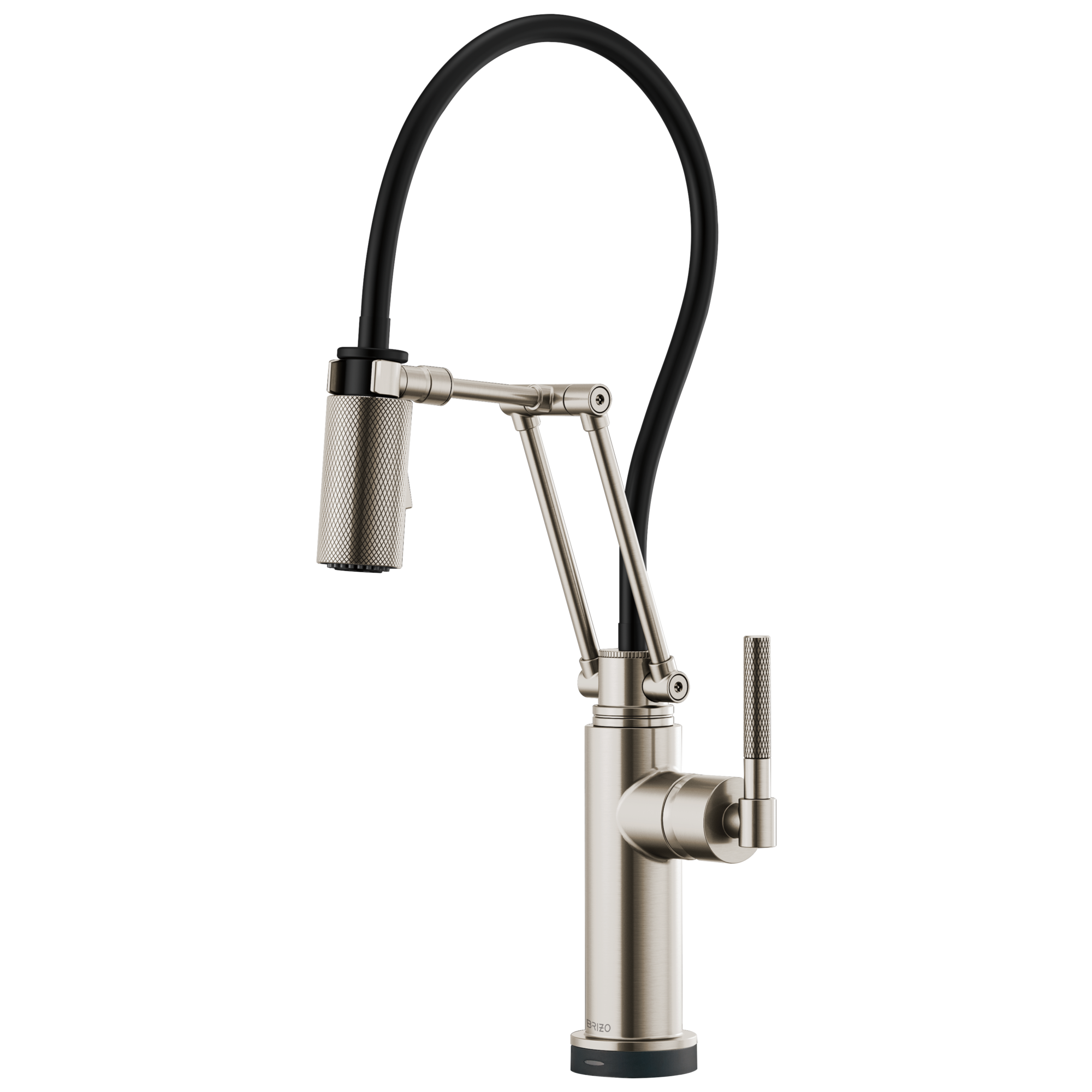 Brizo Litze Smart Touch Articulating Kitchen Faucet with Knurled Handle by Brizo