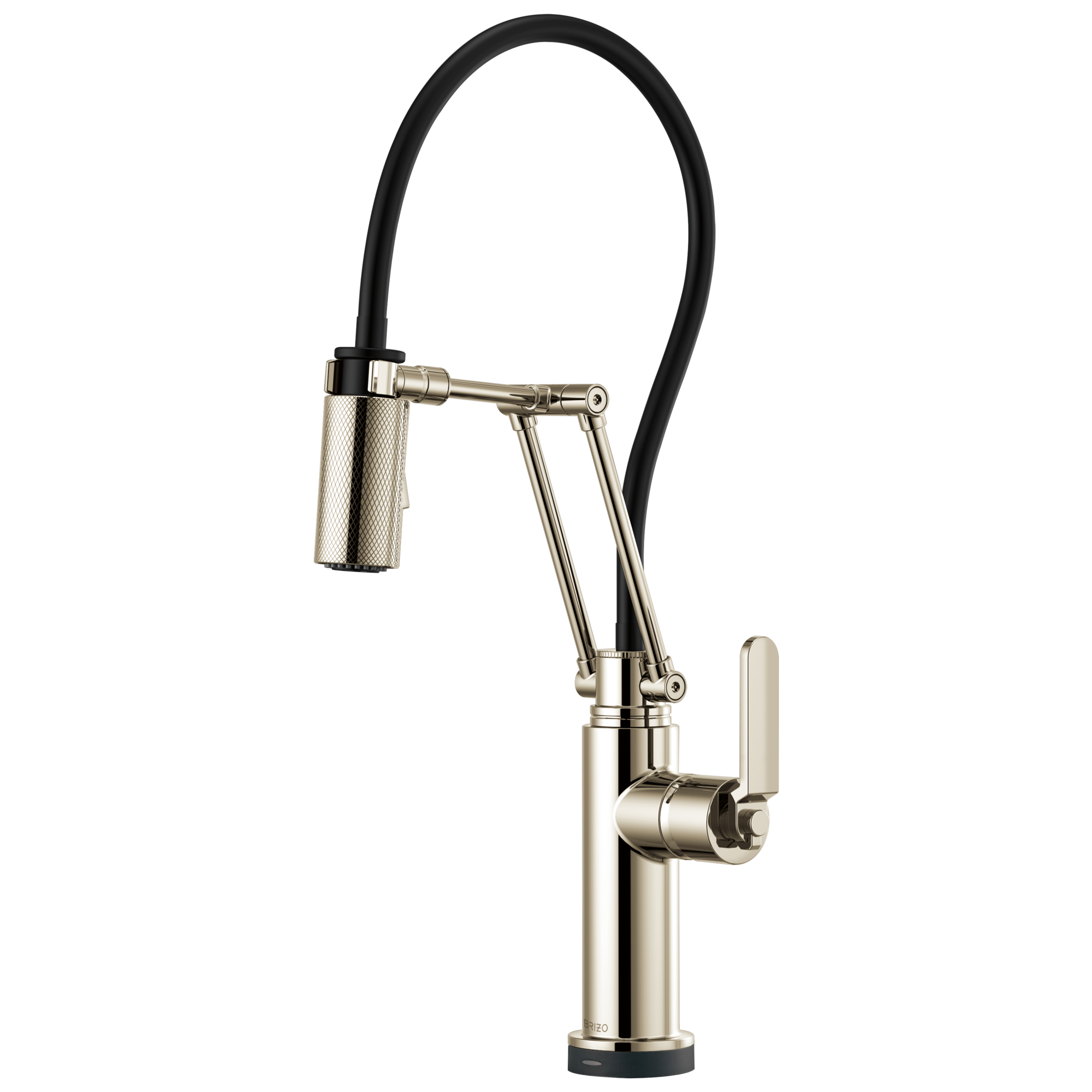 Brizo Litze Smart Touch Articulating Kitchen Faucet with Industrial Handle by Brizo