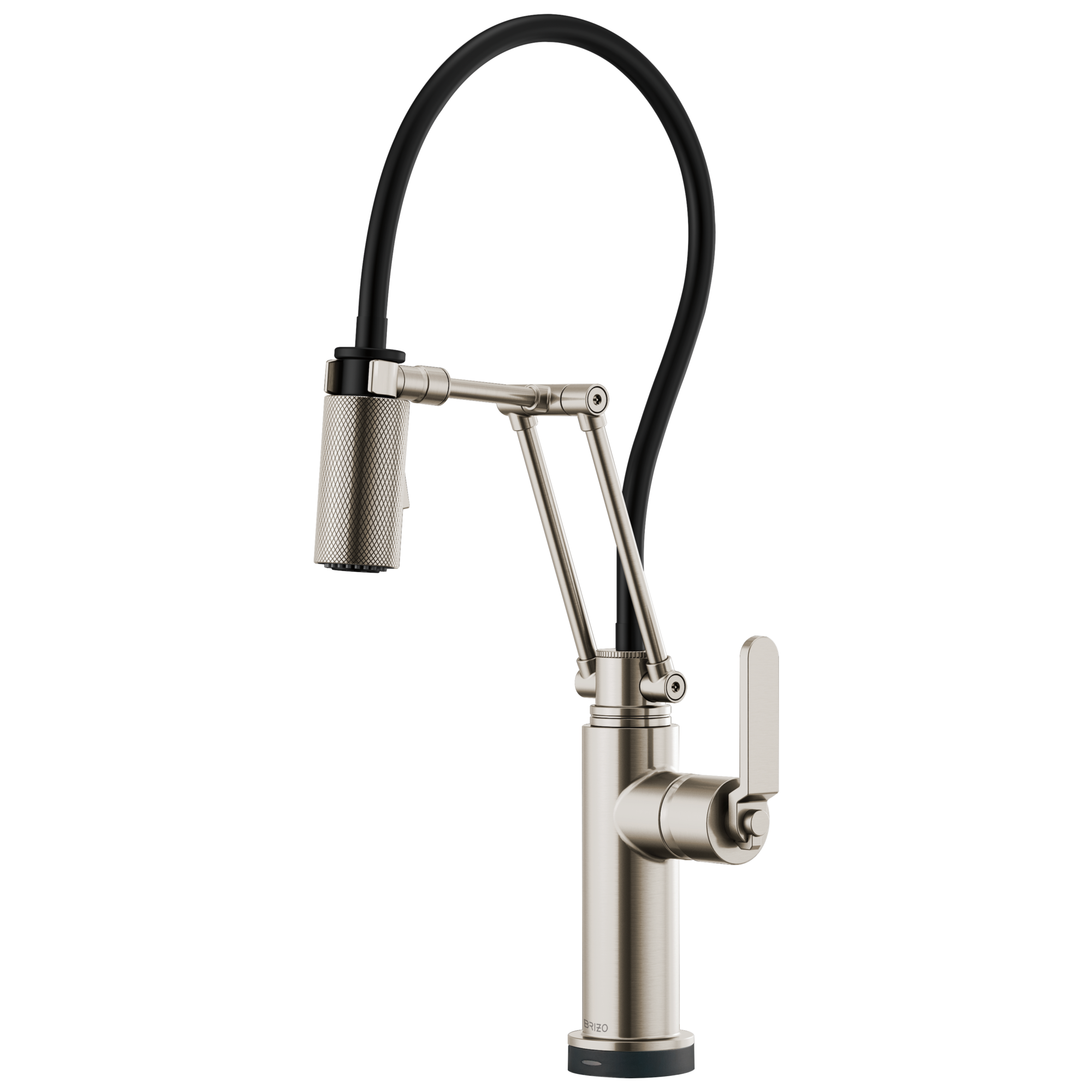 Brizo Litze Smart Touch Articulating Kitchen Faucet with Industrial Handle by Brizo