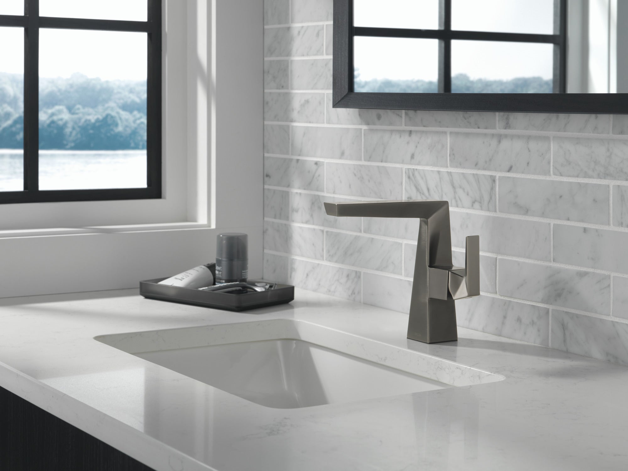 lumicoat black stainless bathroom faucet