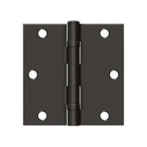 Deltana 3-1/2" x 3-1/2" Ball Bearing Square Hinge
