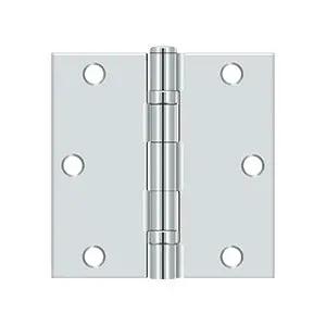 polished chrome hinge