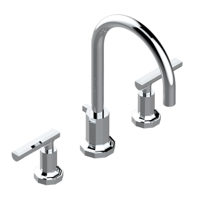 chrome polished faucet
