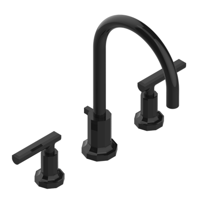 THG Paris Les Ondes with Lever Handles Widespread Lavatory Set with Drain by THG Paris