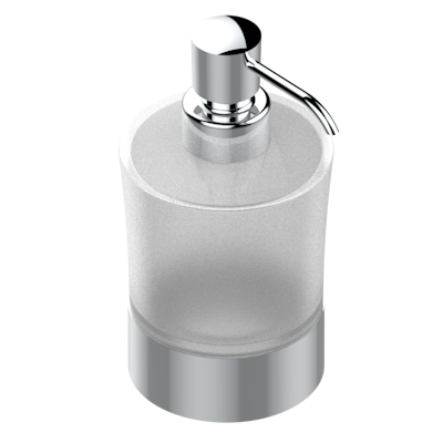 chrome polished soap dispenser