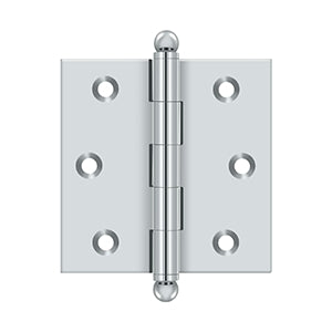 polished chrome hinge