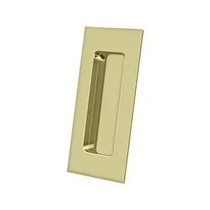 Deltana 4" x 1-7/8" x 7/16" Rectangular Solid Brass Flush Pull by Deltana