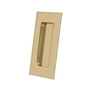 Deltana 4" x 1-7/8" x 7/16" Rectangular Solid Brass Flush Pull by Deltana
