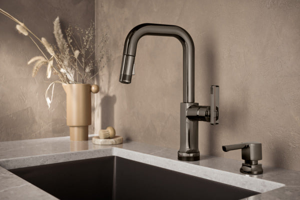 Brizo Kintsu SmartTouch Pull-Down Prep Faucet with Square Spout - Less Handle by Brizo
