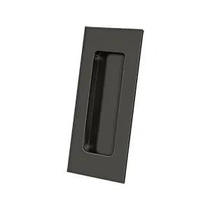 Deltana 4" x 1-7/8" x 7/16" Rectangular Solid Brass Flush Pull by Deltana