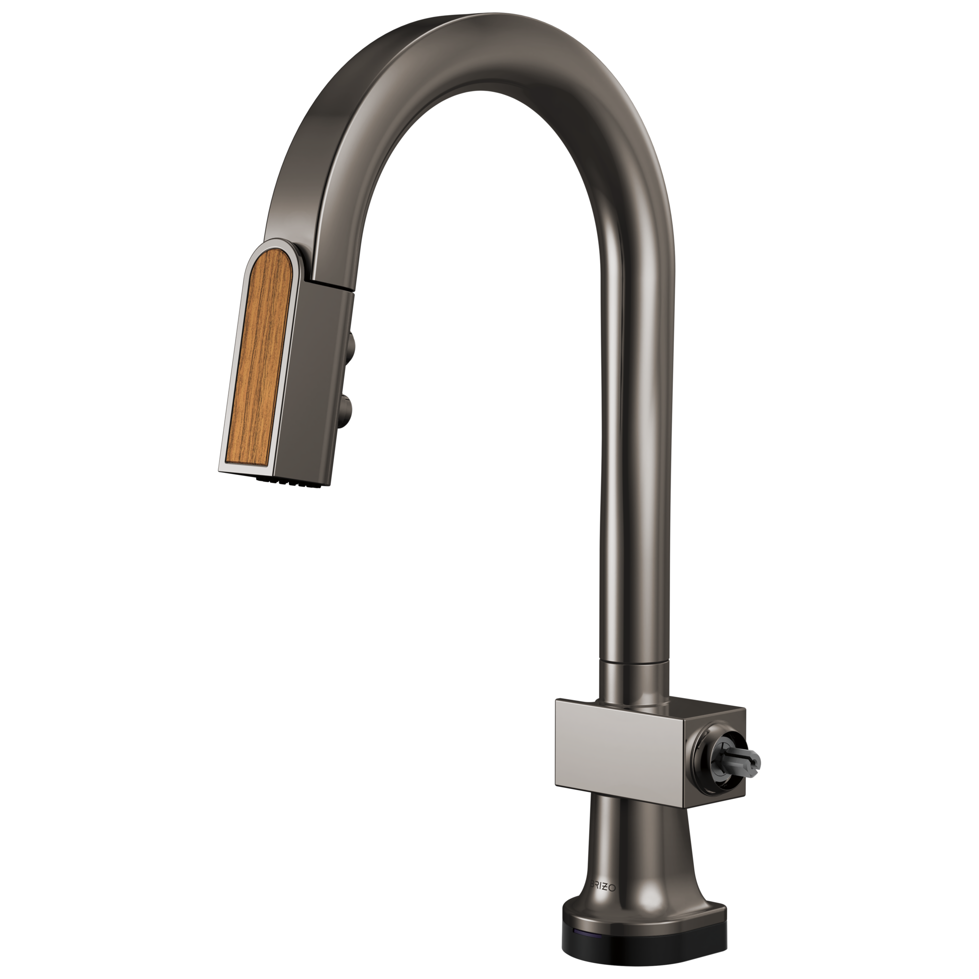 Brizo Frank Lloyd Wright SmartTouch Pull-Down Prep Faucet with Arc Spout and Wood Spout - Less Handle by Brizo