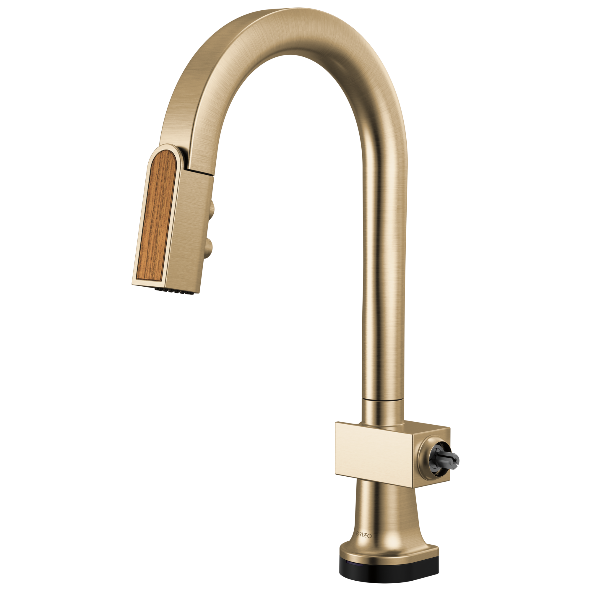 Brizo Frank Lloyd Wright SmartTouch Pull-Down Prep Faucet with Arc Spout and Wood Spout - Less Handle by Brizo