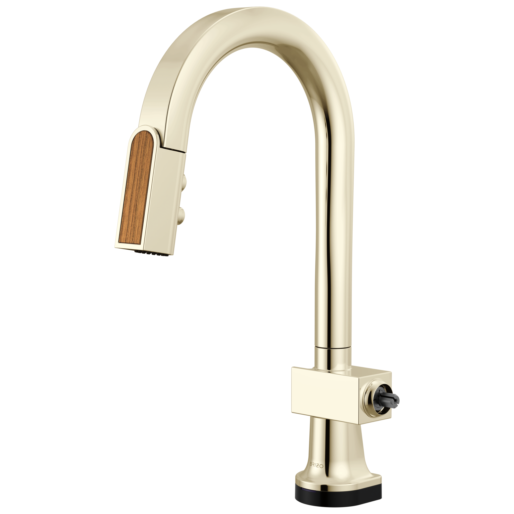 Brizo Frank Lloyd Wright SmartTouch Pull-Down Prep Faucet with Arc Spout and Wood Spout - Less Handle by Brizo