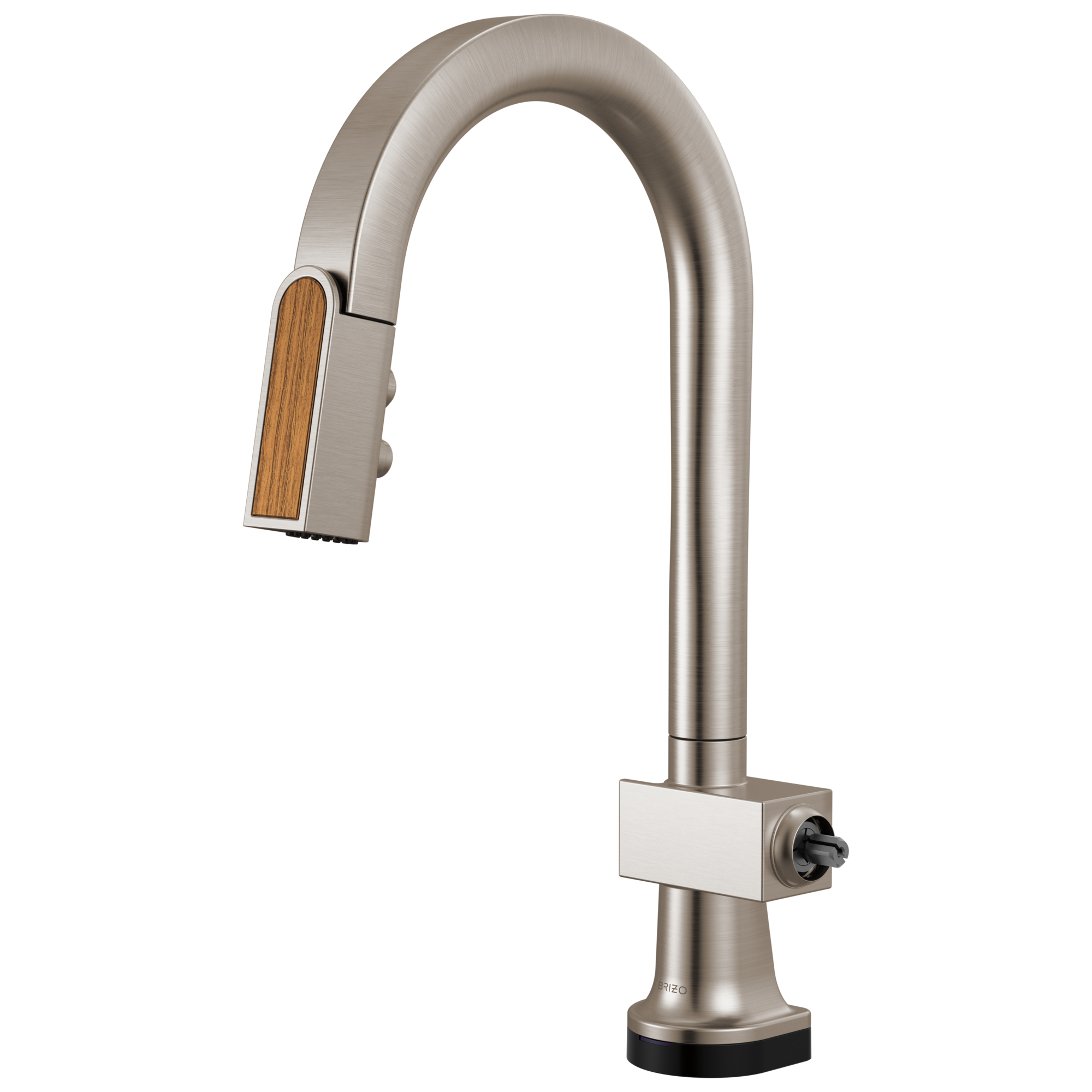 Brizo Frank Lloyd Wright SmartTouch Pull-Down Prep Faucet with Arc Spout and Wood Spout - Less Handle by Brizo