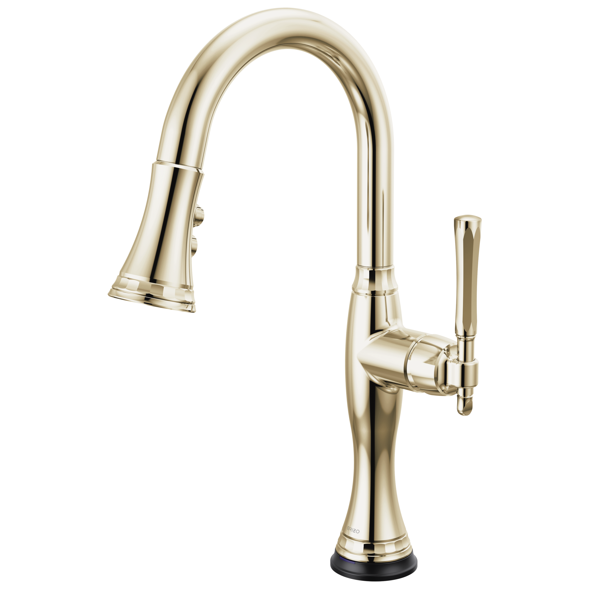 polished nickel kitchen faucet