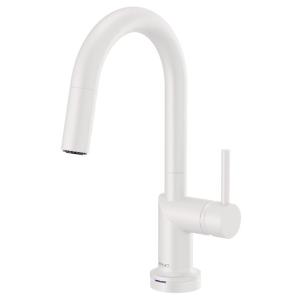 matte white kitchen faucet