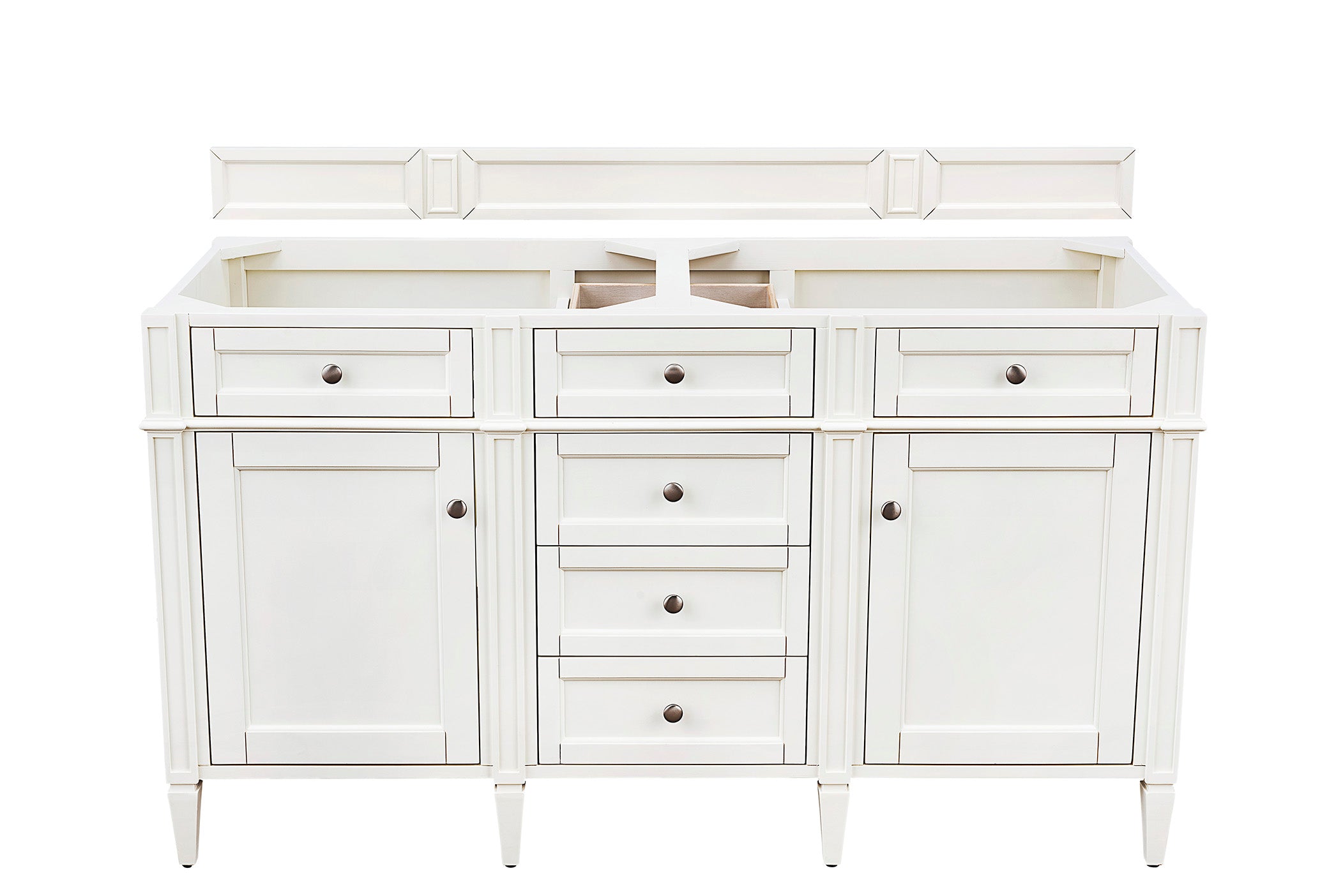 James Martin Vanities Brittany 60" Double Vanity - Bright White