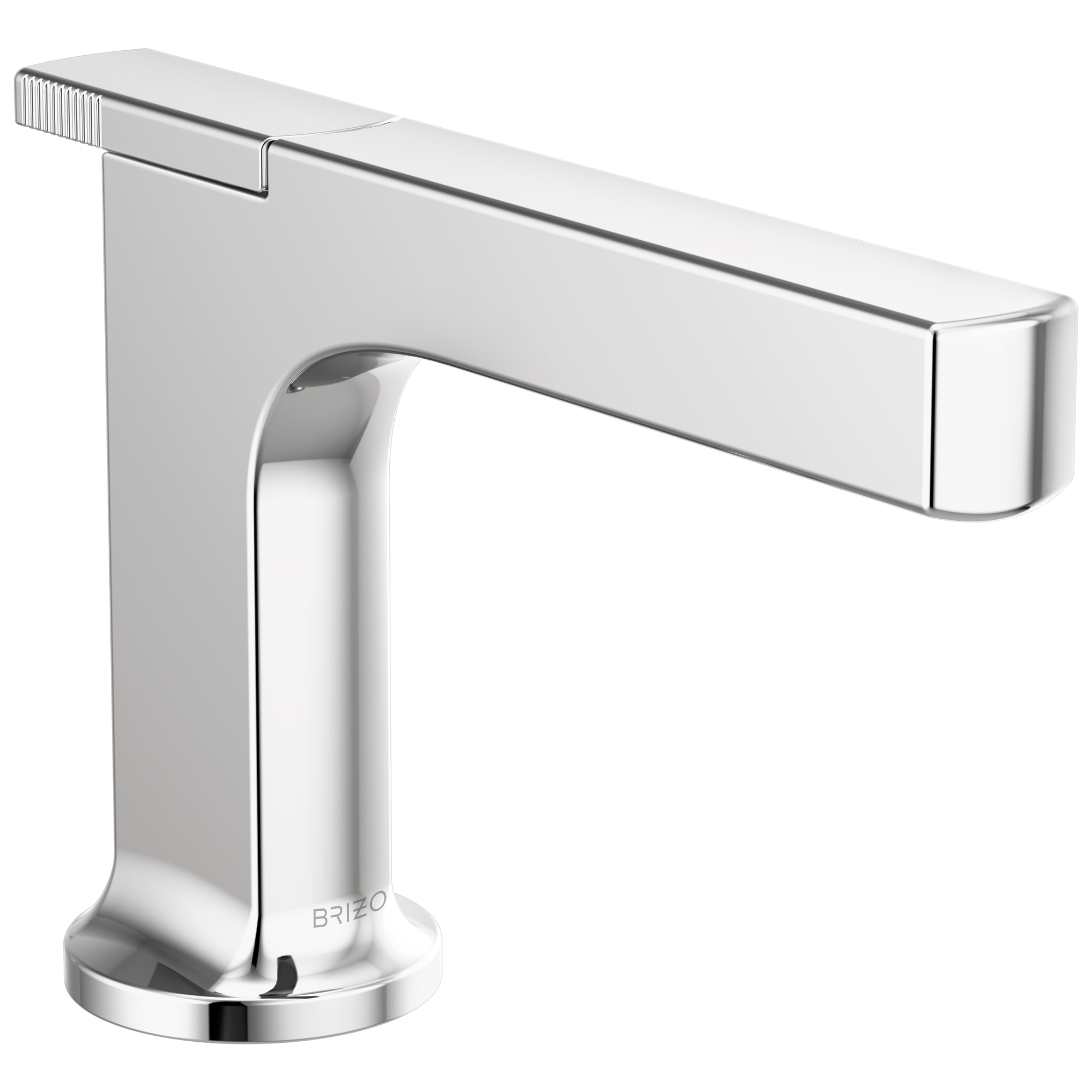 chrome lavatory faucet