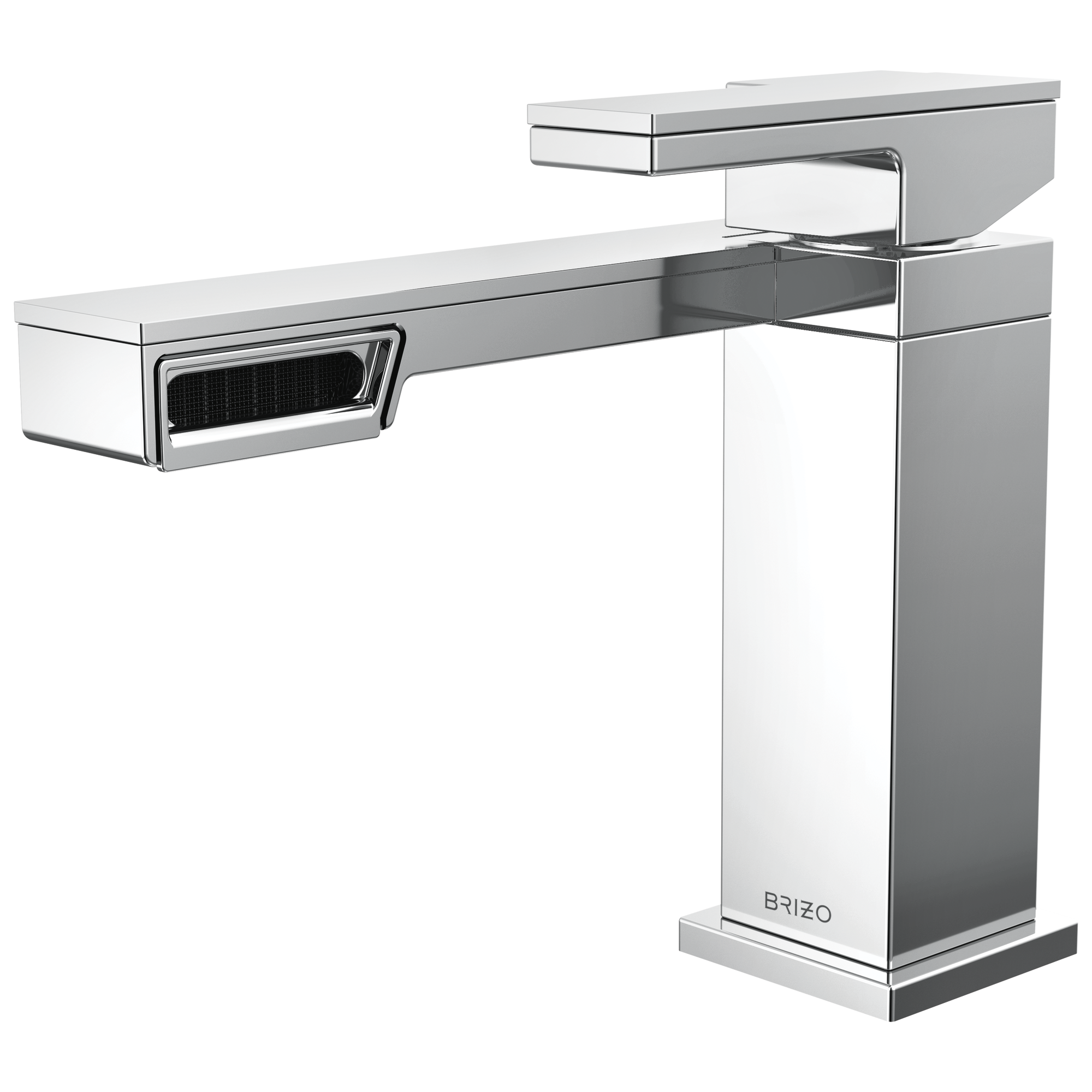 chrome lavatory faucet