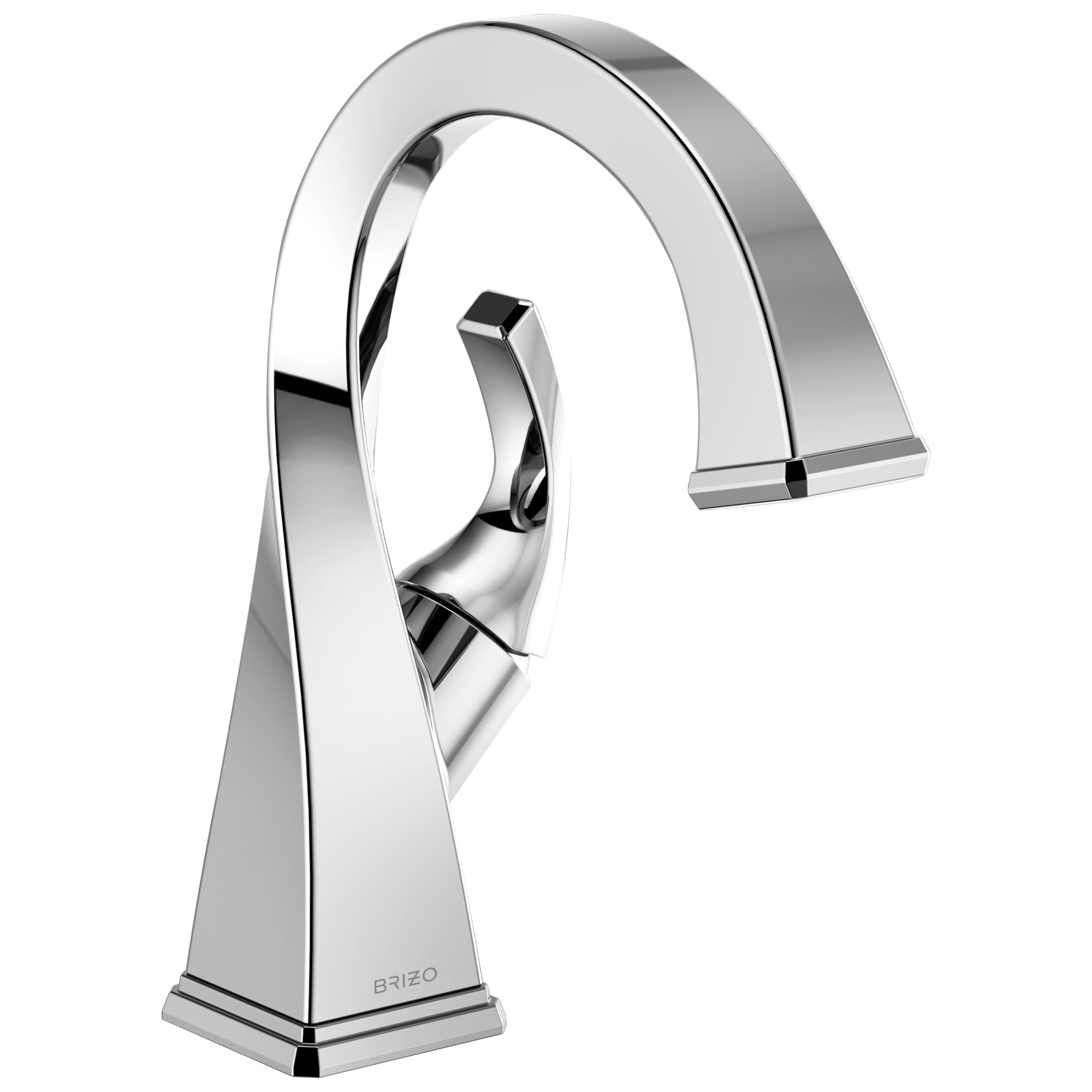chrome lavatory faucet