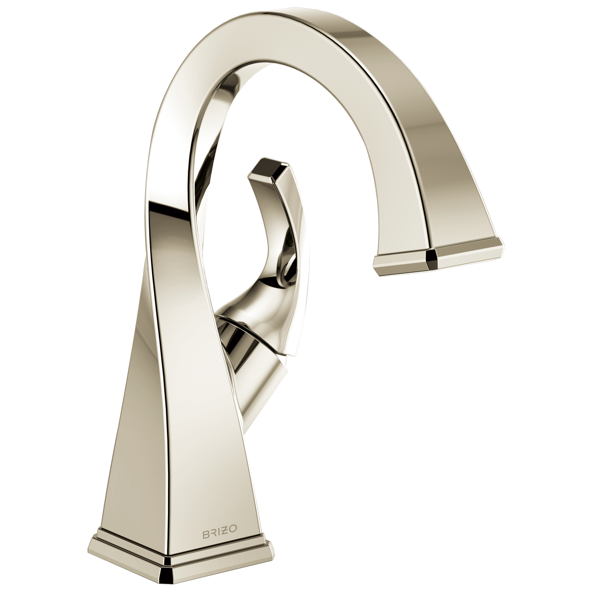 polished nickel lavatory faucet