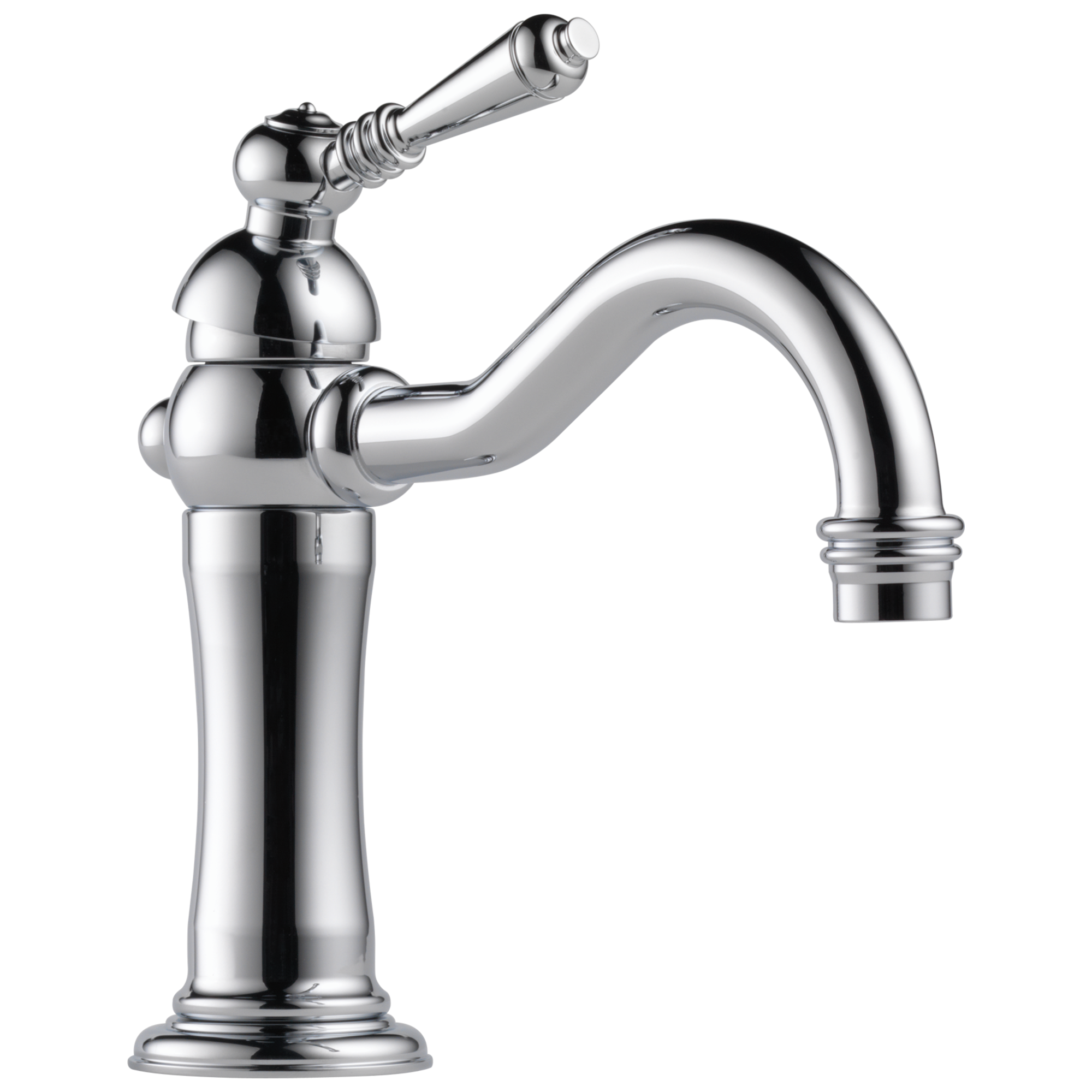 chrome lavatory faucet