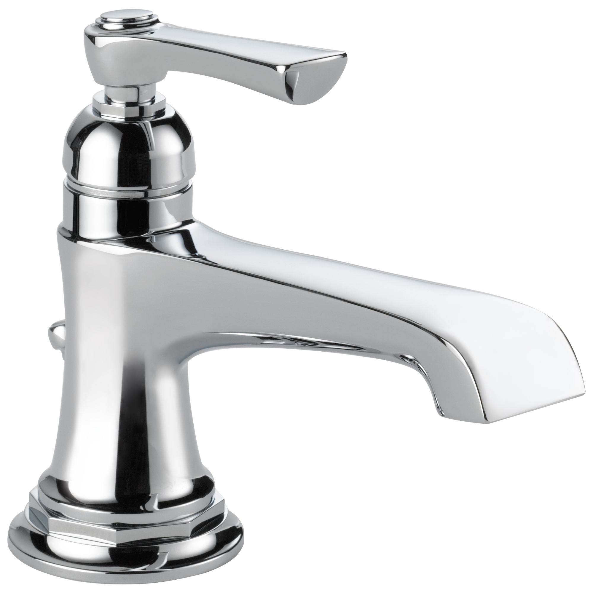 chrome lavatory faucet
