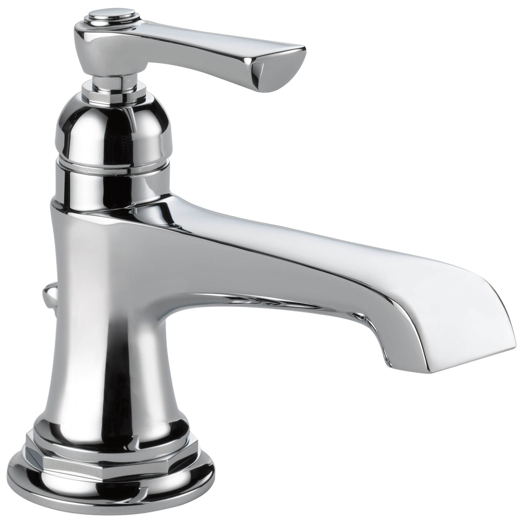 chrome lavatory faucet