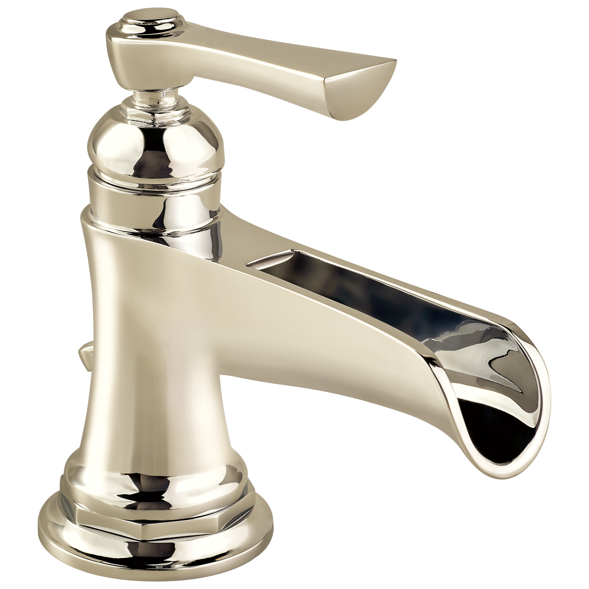 polished nickel lavatory faucet