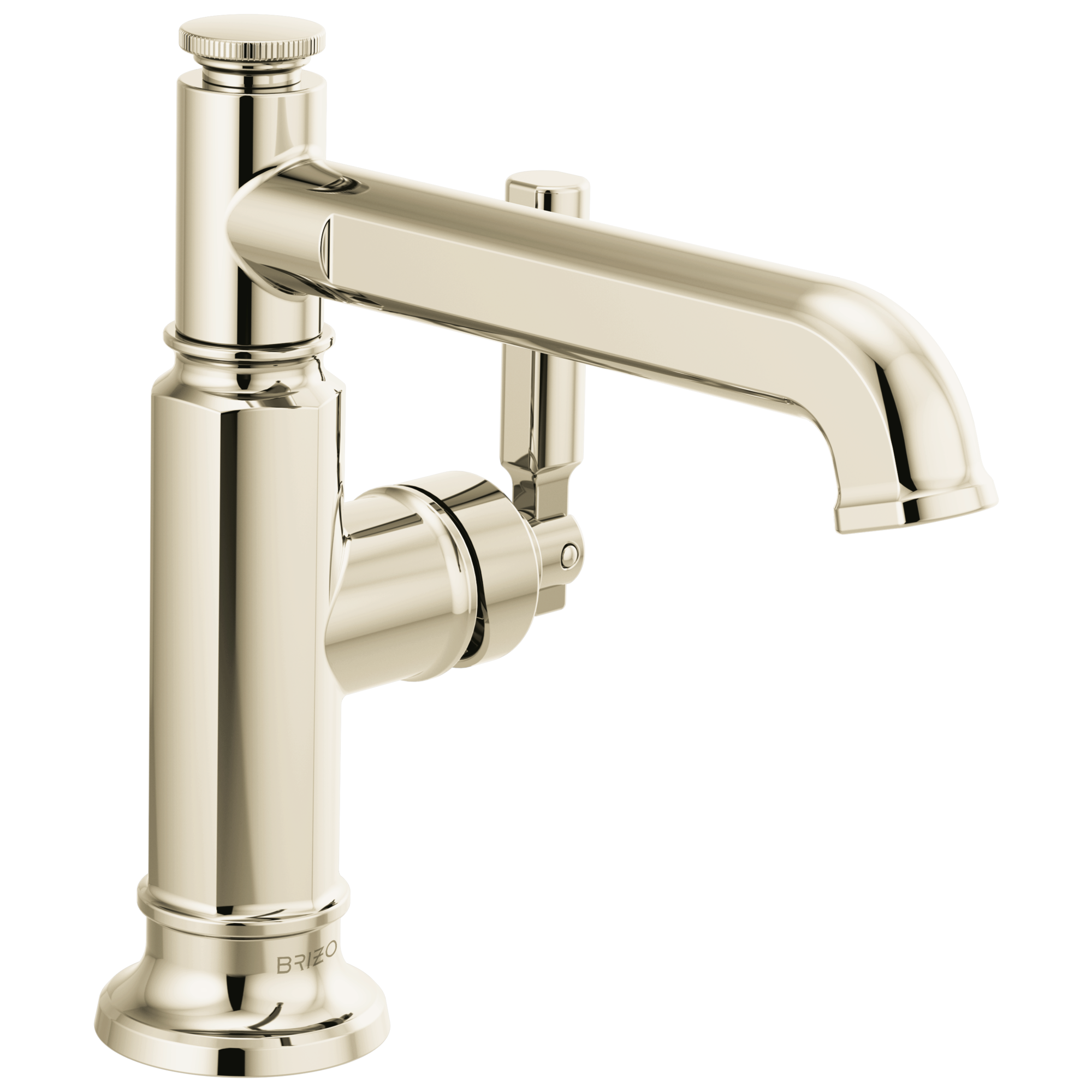 polished nickel lavatory faucet